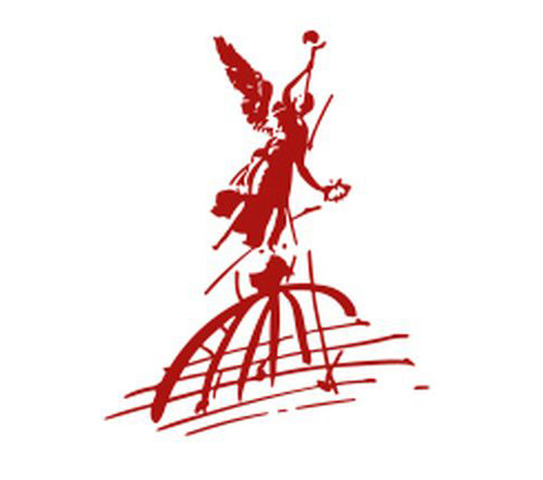 Logo des Neuen Sächsischen Kunstvereins mit der FAMA der Hochschule für Bildende Kunst Dresden
