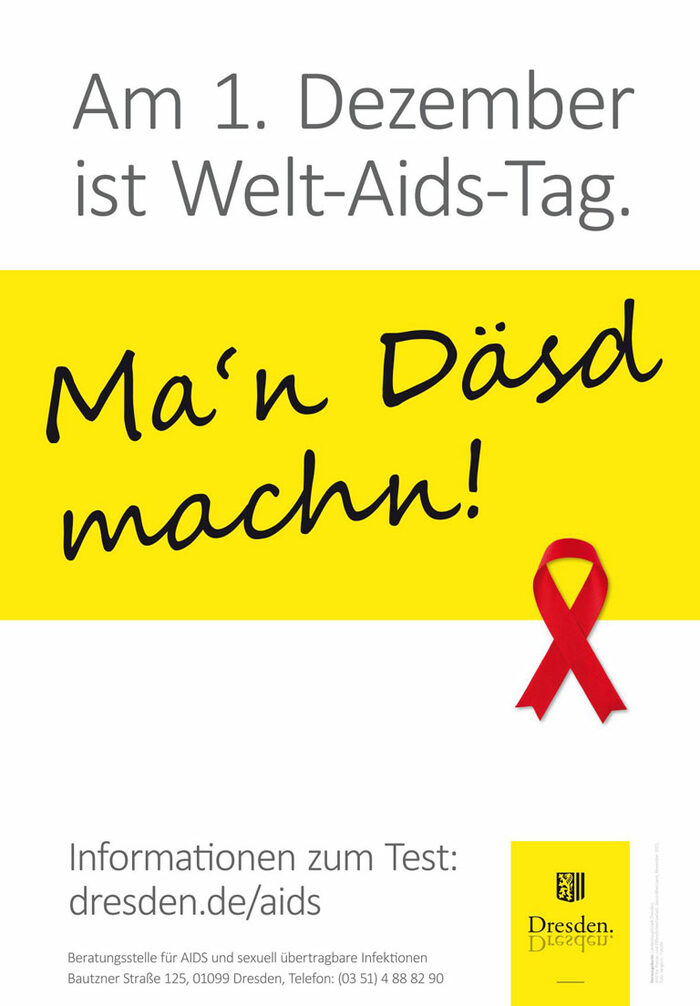 Plakat zum Welt-AIDS-Tag