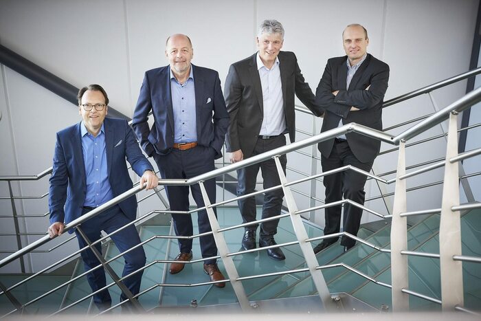 Die coboworx Gründer Olaf Gehrels, Klaus Wagner, Georg Matheus und Ralf Zeisberger (v.l.)