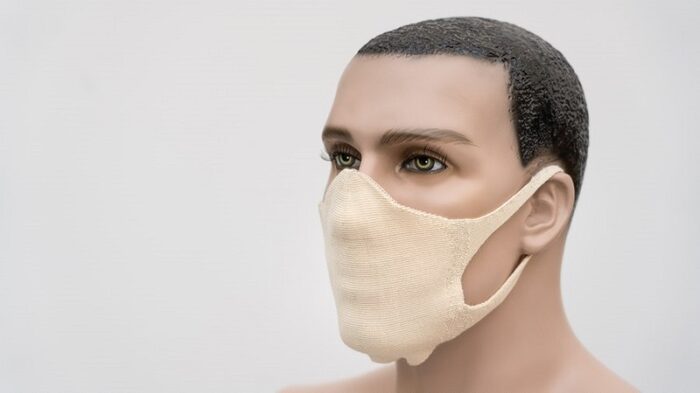 Ready-made textile 3D knitted mouth-nose mask