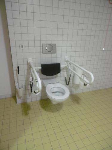 Rollstuhl-WC Sporthalle