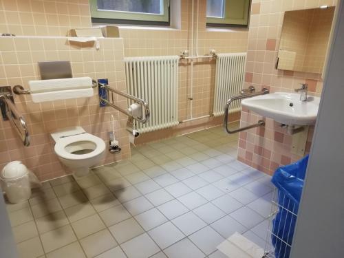 Rollstuhl-WC im UG
