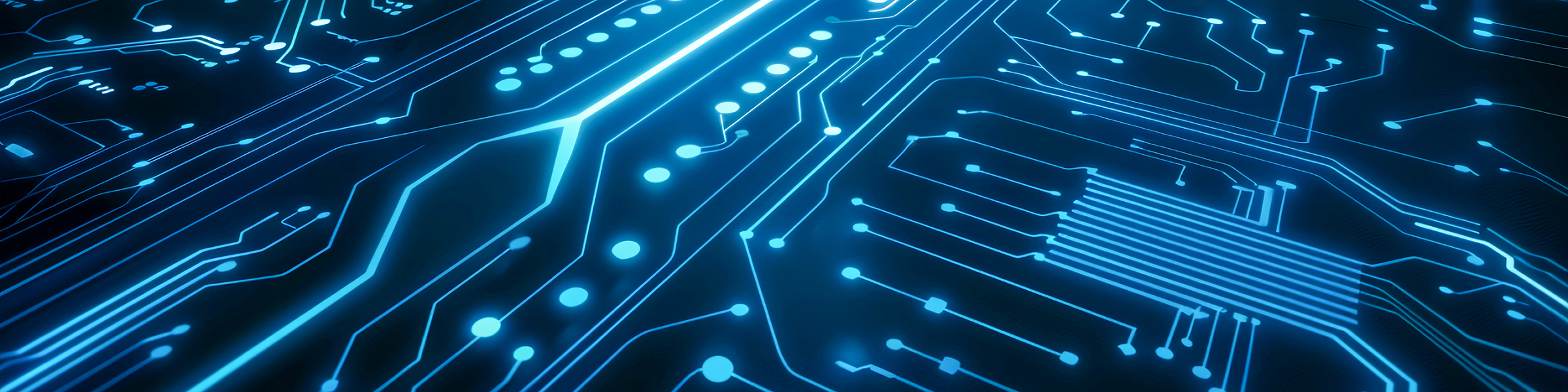 Grafik mit blauen elektronischen Linien