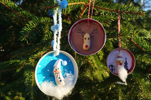 Bastelvorlage Baumanhänger