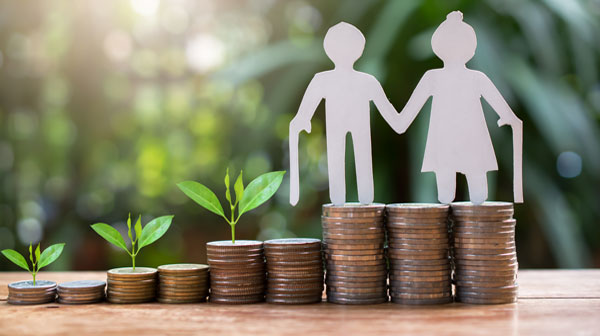 Figuren über Münzen