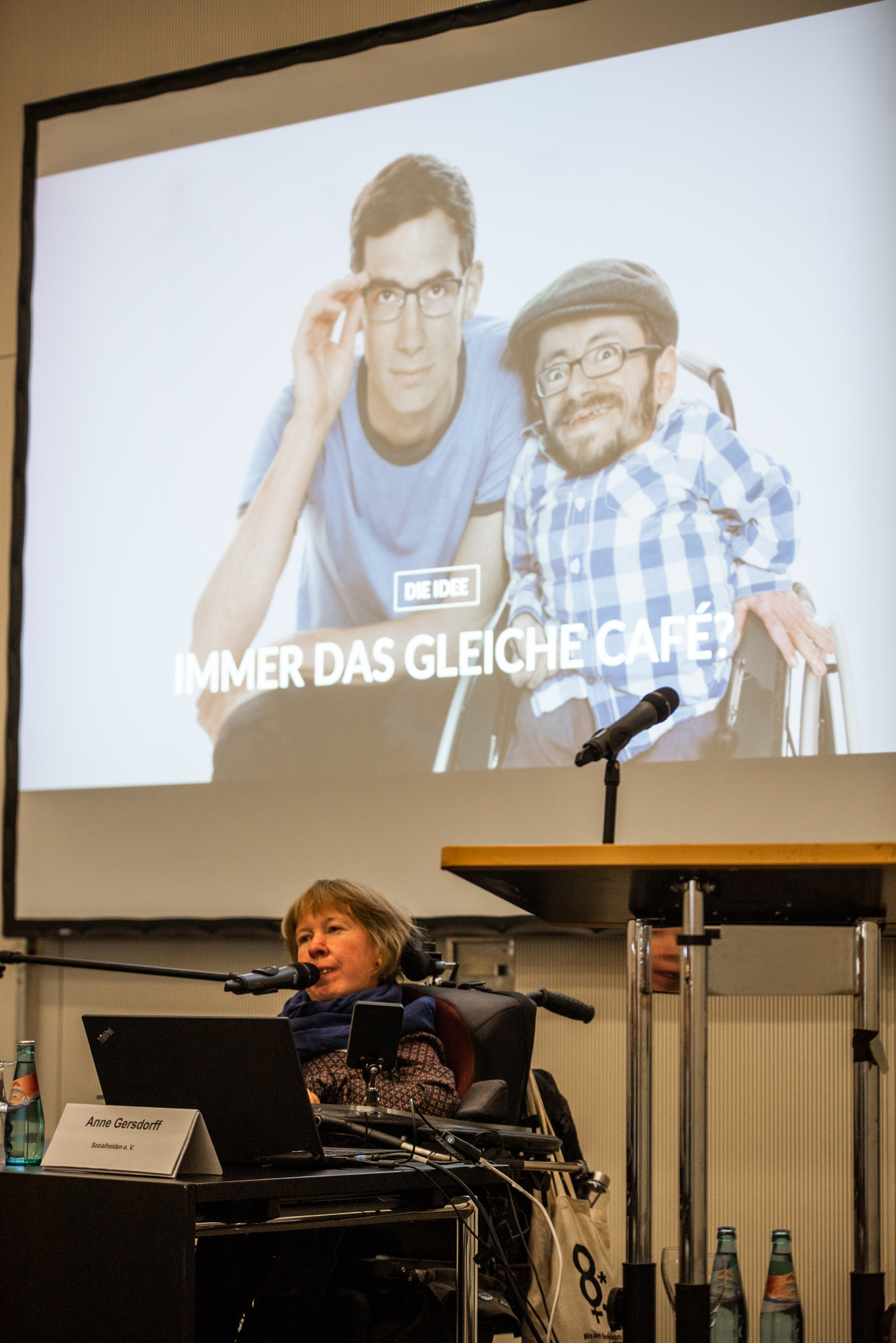 Vortrag Anne Gersdorff, Inklusions-Aktivistin, wheelmap/Sozialhelden