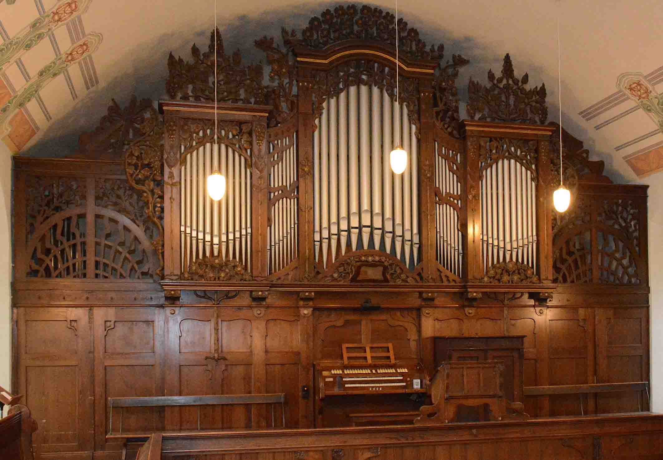 Jehmlich-Orgel in der Kirche Dresden-Weißig
