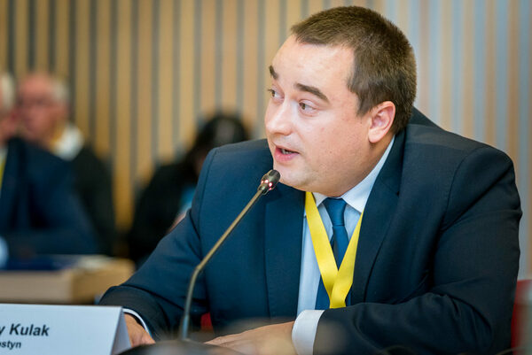 Bürgermeister Jerzy Kulak aus Gostyn bei seinem Redebeitrag