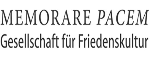 Logo mit der Aufschrift "MEMORARE PACEM - Gesellschaft für Friedenskultur"
