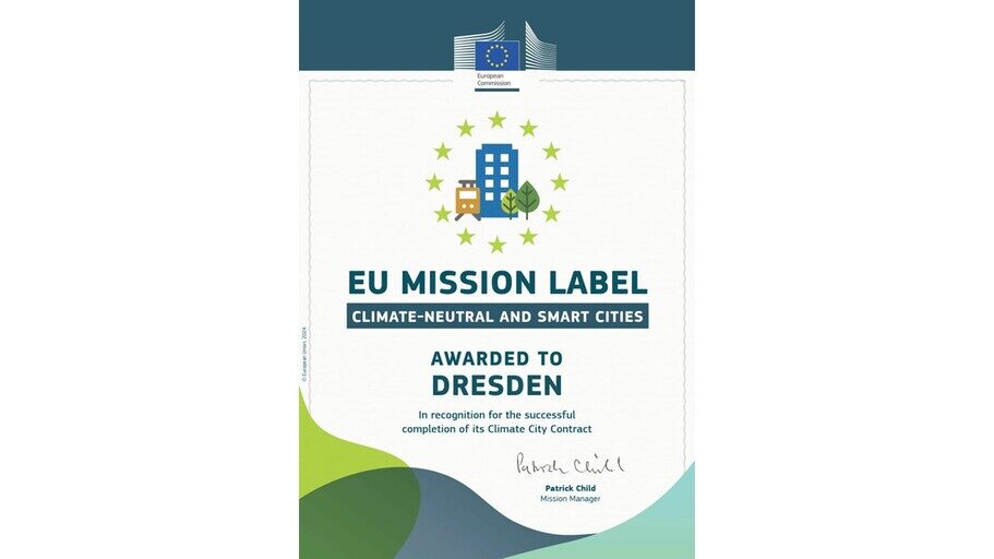 Dresdens Zertifikat zu Mission-Label