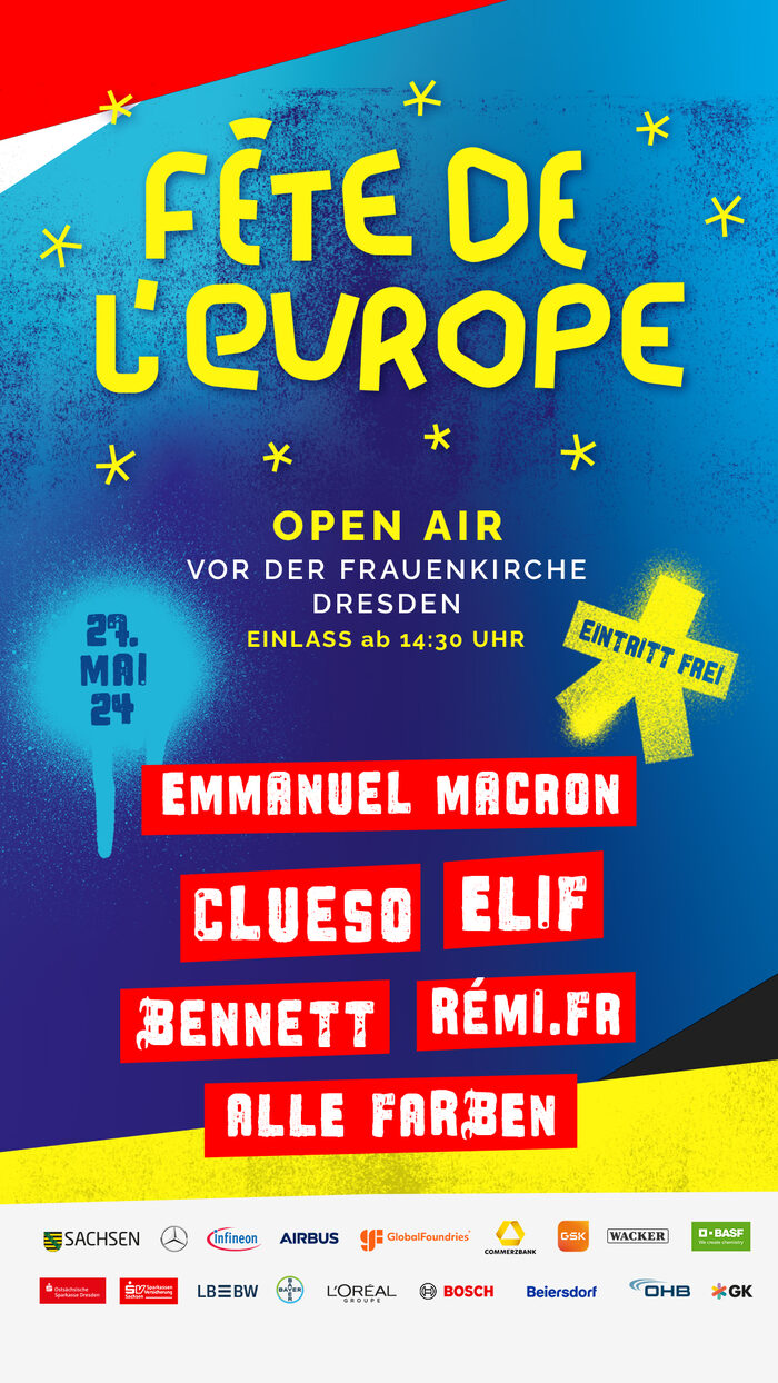 Veranstaltungsplakat zur Fête de l'Europe