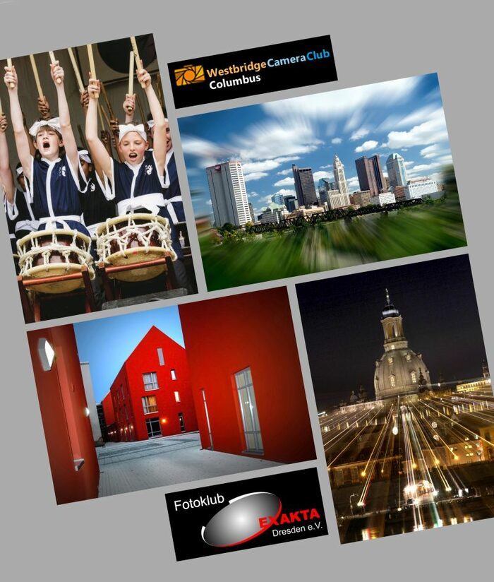 Plakat mit Montage aus mehreren Fotos