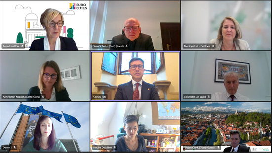 Screenshot der Online-Konferenz