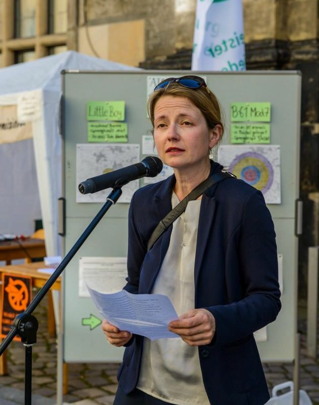 Die Zweite Bürgermeisterin Annekatrin Klepsch hält ihr Grußwort