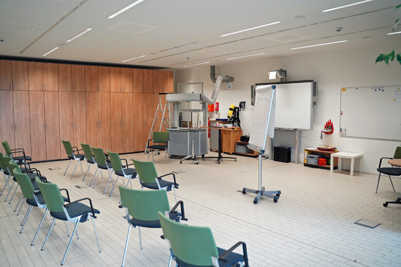 Unterrichtsraum des Brandschutzerziehungszentrums als Schulungsraum
