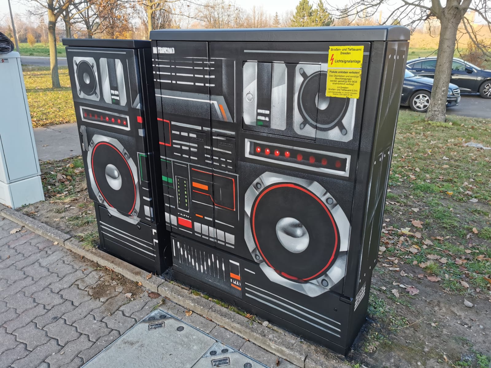 Graffiti auf Stromkasten