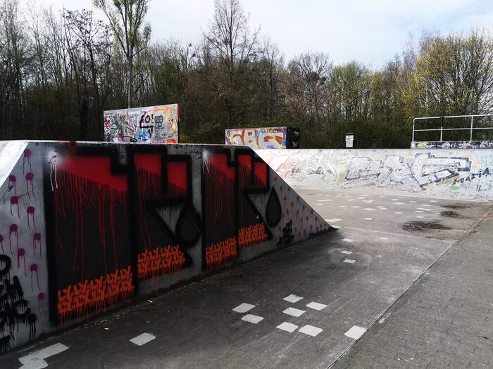 Graffiti auf Skateanlage