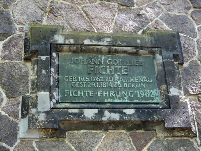 Gedenktafel für Johann Gottfried Fichte