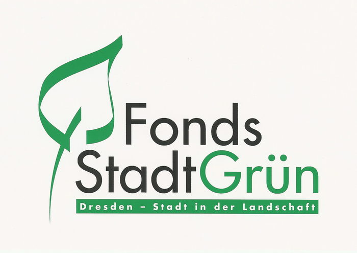 Das Bild zeigt das Logo des Fonds Stadtgrün
