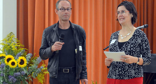 Moderatoren Mira Körlin und Andreas Berndt