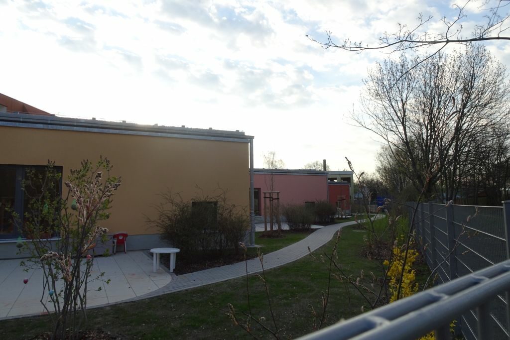 Rückansicht des Kita-Gebäudes