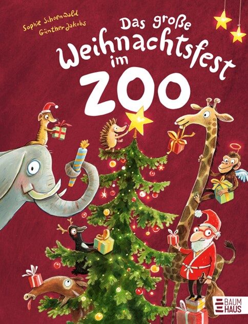 Buchcover des Buches "Das große Weihnachtsfest im Zoo"