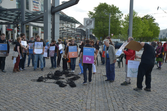 Projekt "Inverse" von Florian Dombois auf dem Postplatz.