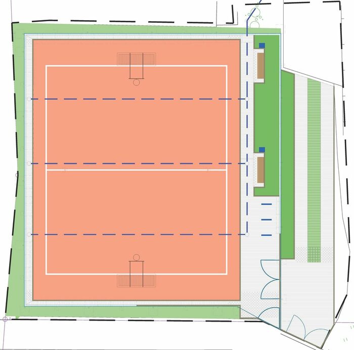 Lageplan Multifunktionssportanlage