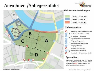 Karte Anwohner-/Anliegerzufahrt Tag der Deutschen Einheit (zur größeren Darstellung bitte anklicken)