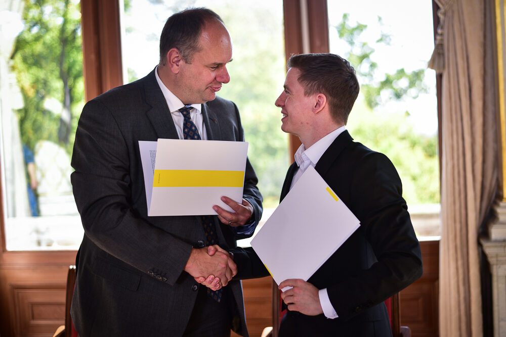 OB Dirk Hilbert und Martin Wolfram