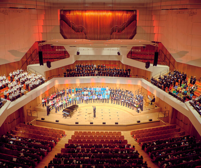 Blick in den Konzertsaal im Kulturpalast