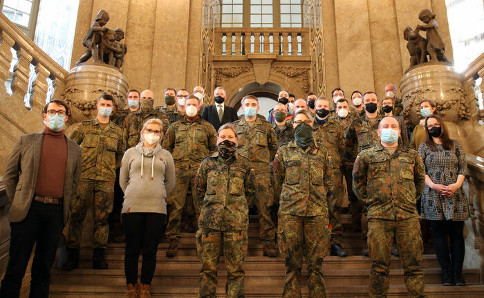 Gruppenfoto Bundeswehrangehörige