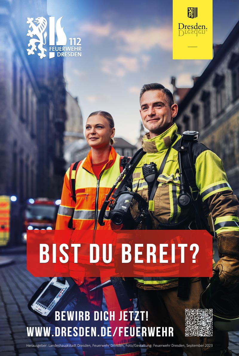 Feuerwehr Dresden sucht Nachwuchskräfte Bist Du bereit?