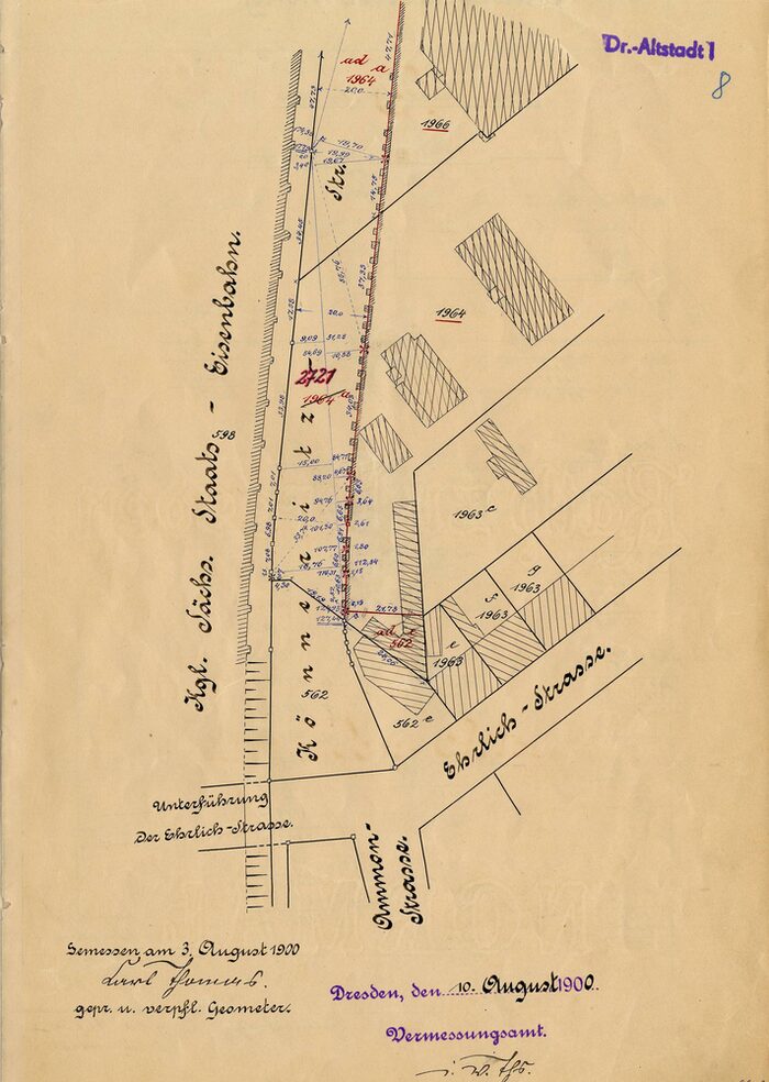 Vergilbte Historische Karte