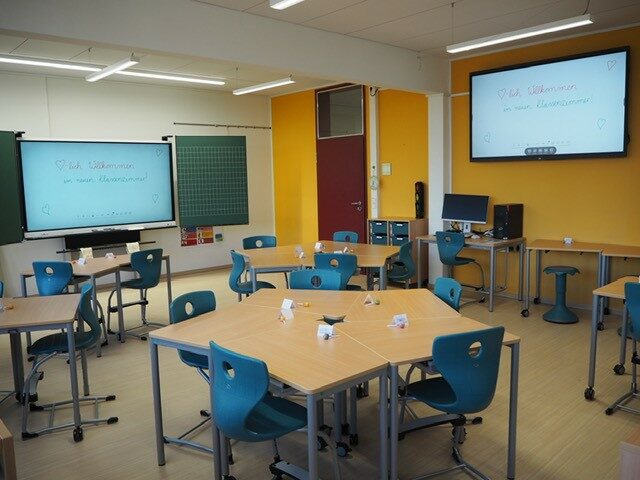 Foto des neuen Klassenraumes