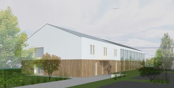 Visualisierung der Sporthalle