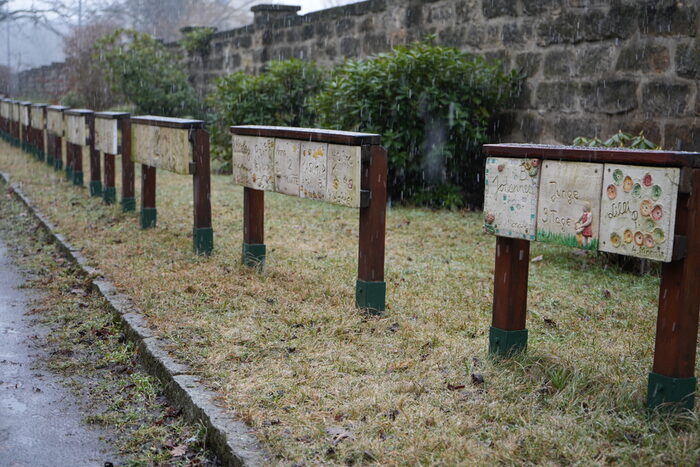 Gedenksplitter Kindergrabanlage St.-Pauli-Friedhof