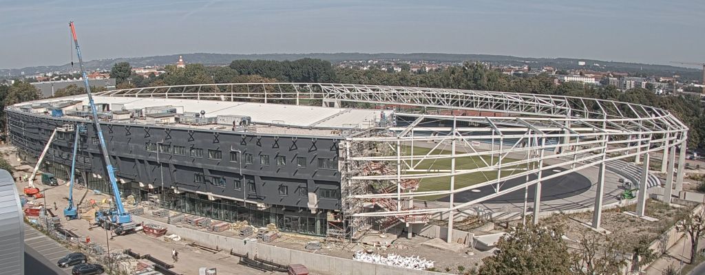Blick auf das Stadion am 12. September 2023