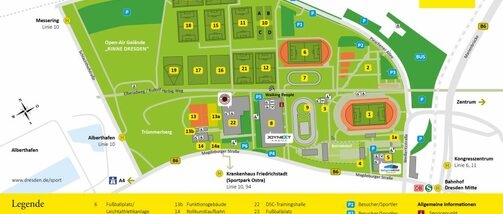 Orientierungsplan Sportpark Ostra