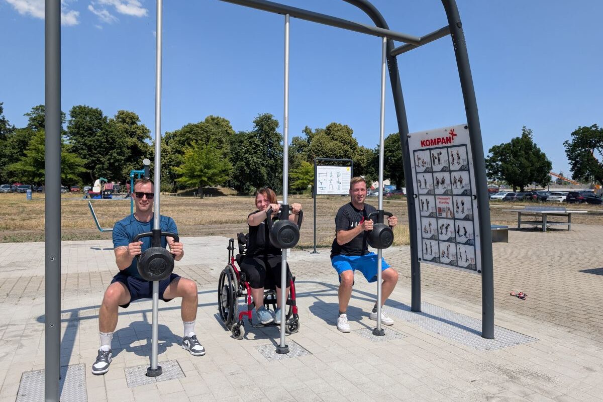 neue Geräte bereichern den Sportpark Ostra