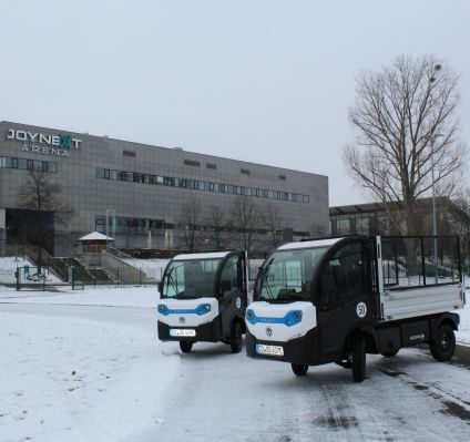 neue E-Transporter für den Sportpark Ostra