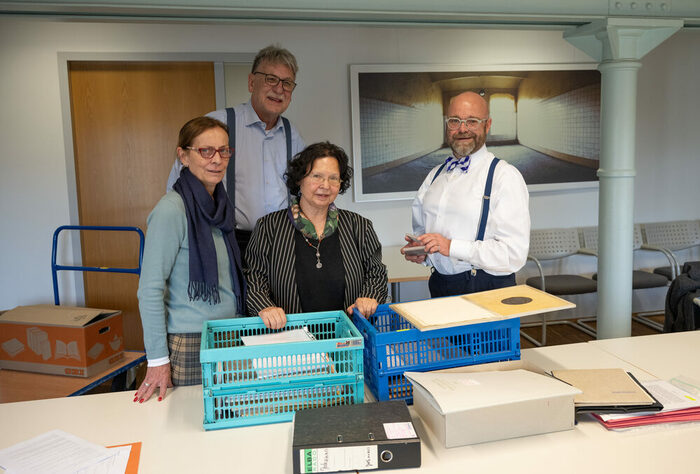 v.l.n.r.: Bettina Post, Dr. Bernhard Post, Dr. Irina Lucke-Kaminiarz und Prof. Thomas Kübler