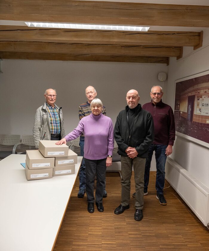 v.l.n.r. Siegfried Heischkel, Ralph Prater, Jane Haaser, Eberhard Haaser, Uwe Thiele