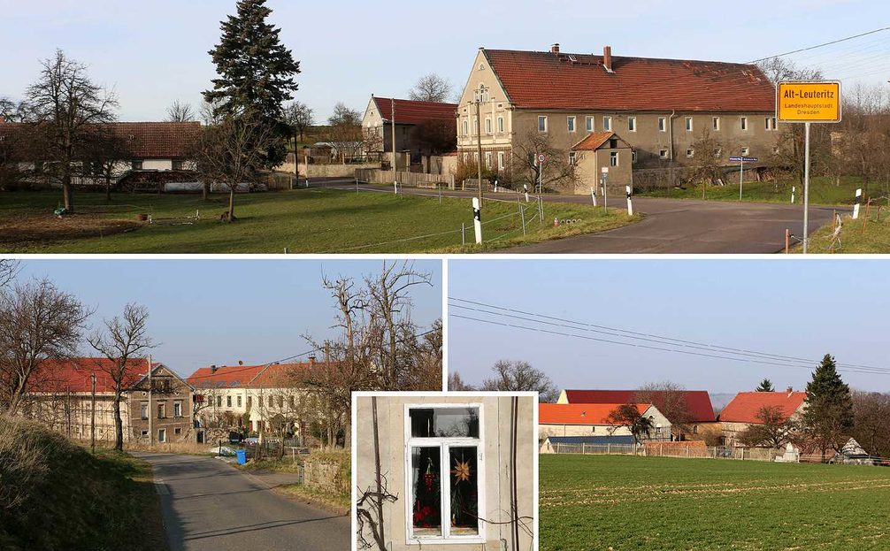 Collage des Ortsteils Alt-Leuteritz