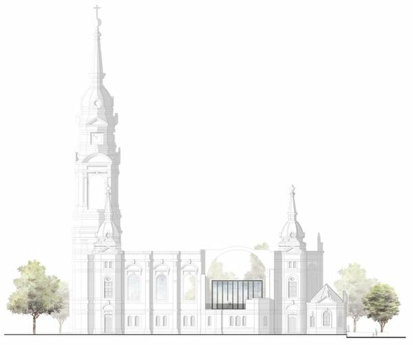 Südansicht: Auszug aus dem Siegerentwurf von Code Unique Architekten