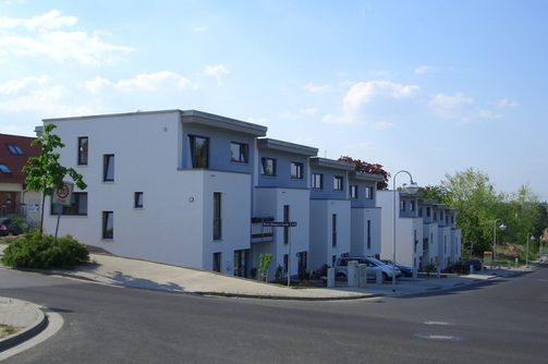 Foto der Neubausiedlung am Alten Postweg