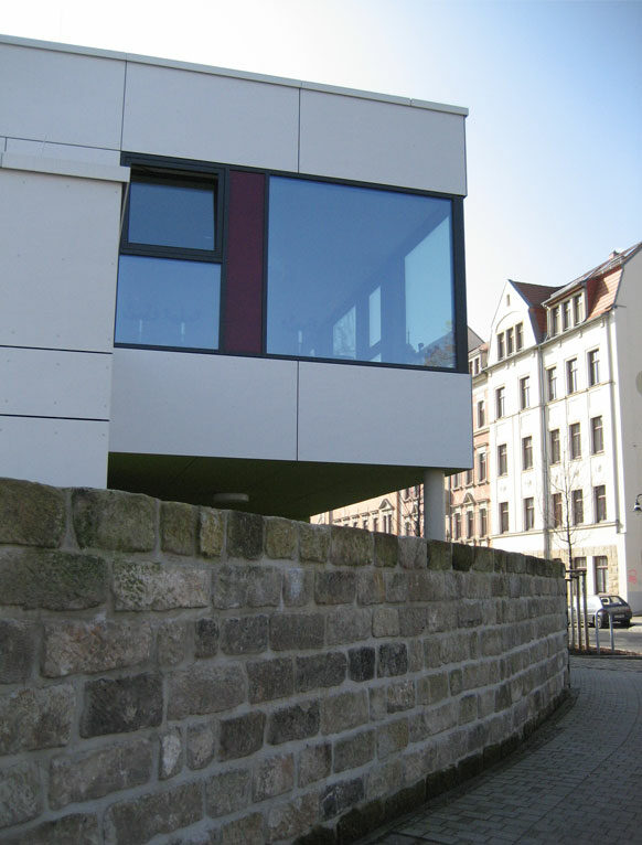 Blick zur Kindertagesstätte Moritzburger Straße 70
