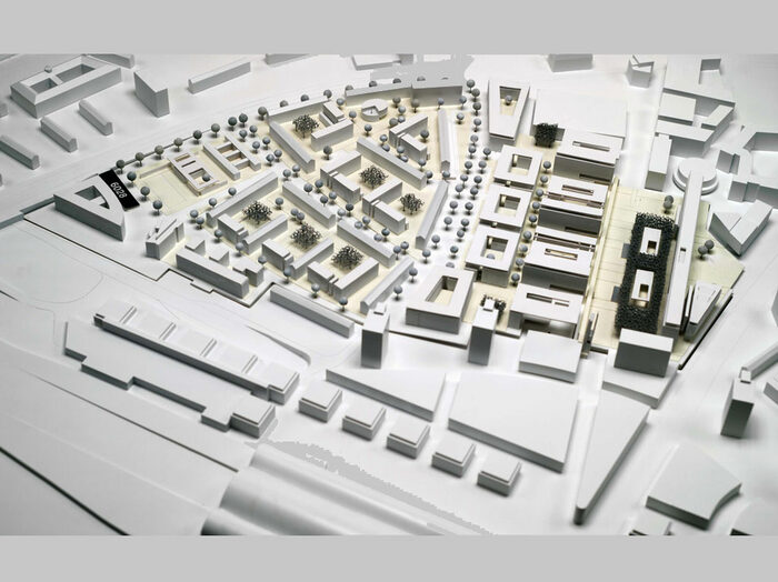 Siegermodell des Wettbewerbs zur Gestaltung der Prager Straße, Seevorstadt West des Architekturbüros Trojan und Trojan