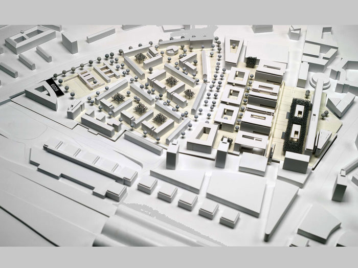 Siegermodell des Wettbewerbs zur Gestaltung der Prager Straße, Seevorstadt West des Architekturbüros Trojan und Trojan