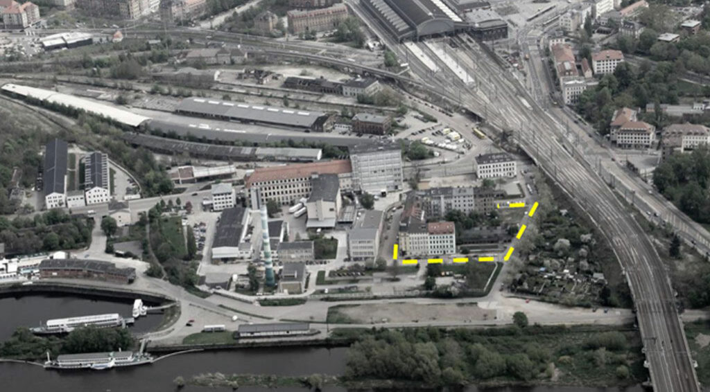 Luftbild des Projektgebiets
